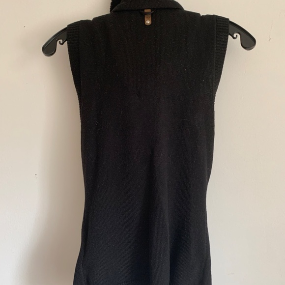 Mackage leather moto jacket with wool vest insert - Picture 4 of 6